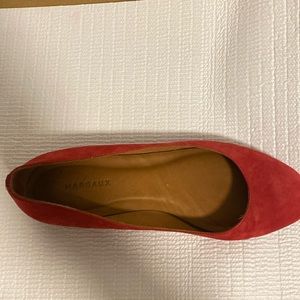 Margaux Cranberry flats. Worn once.